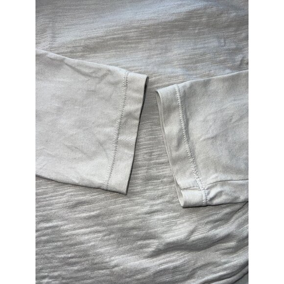 Neon Buddha Tunic Womens XS Beige Long Sleeve Ruched Adjustable Drawstring Casua - Picture 3 of 8